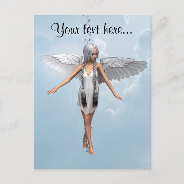 Carte Postale Ange blanc (Devant)
