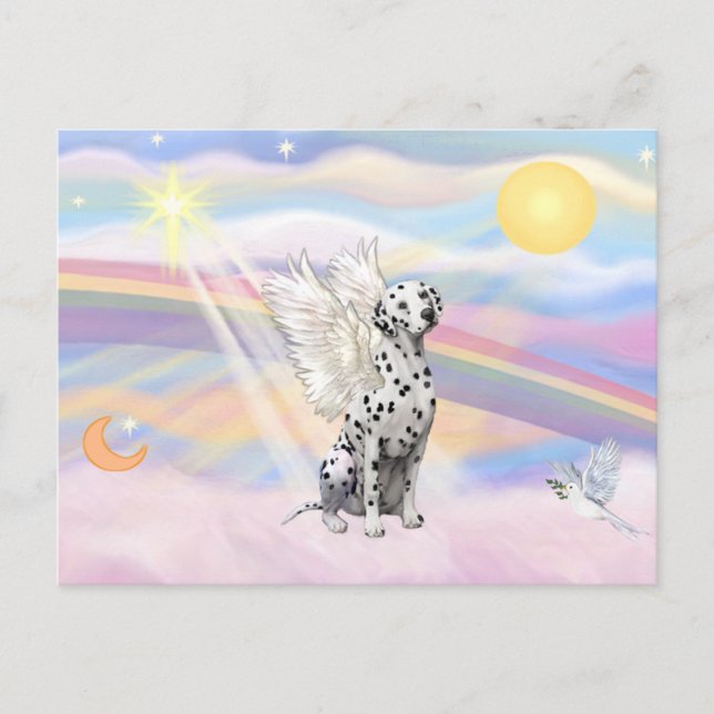 Carte Postale Ange dalmate (Devant)