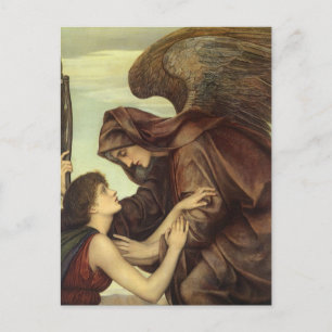 Carte Postale Ange de la mort par Evelyn De Morgan