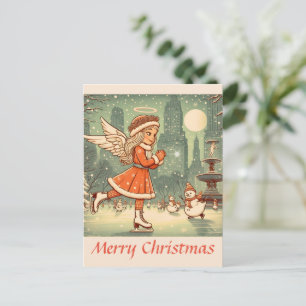 Carte Postale ange de noël à nyc
