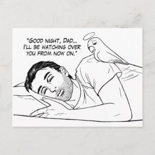 Carte Postale ange gardien pour papa