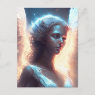 Carte Postale Ange mystique aux yeux bleus