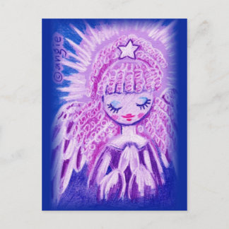 Carte Postale Ange priant aux boucles