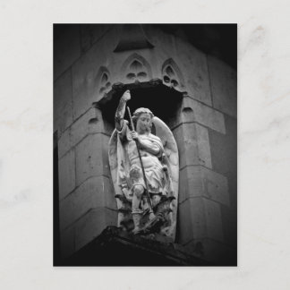 Carte Postale Ange tuant la statue du dragon