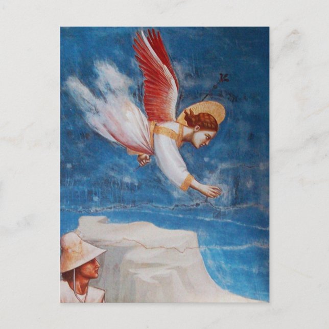 Carte Postale ANGE VOLANT DE ST. LE RÊVE DE JOACHIM, Parchemin (Devant)