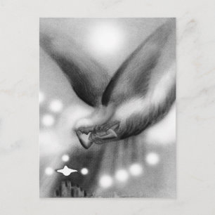 Carte Postale Angel à l'art de nuit