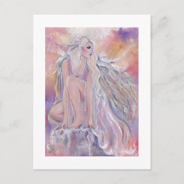 Carte Postale Angel au soleil du matin par Renee Lavoie (Devant)
