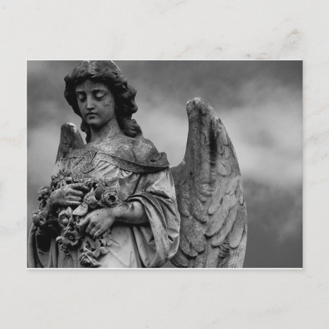 Carte Postale Angel avec Roses (Devant)