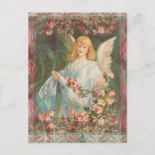 Carte Postale Angel avec Roses