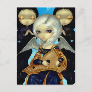 Carte postale "Angel avec une psalterie"