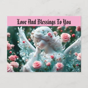 Carte postale Angel Avec Vacances Roses