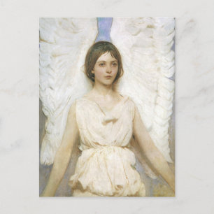 Carte Postale Angel by Abbott Thayer, Vintage Victorian Fine Art