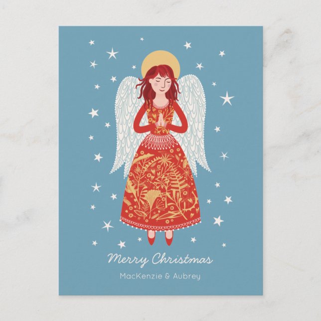 Carte postale Angel Christmas Holiday (Devant)