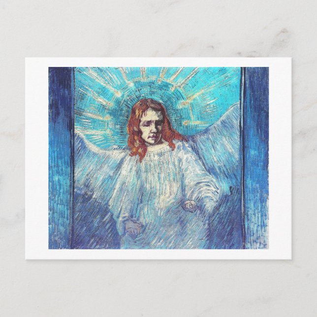 Carte Postale Angel demi-figure (après Rembrandt) Van Gogh Fine (Devant)