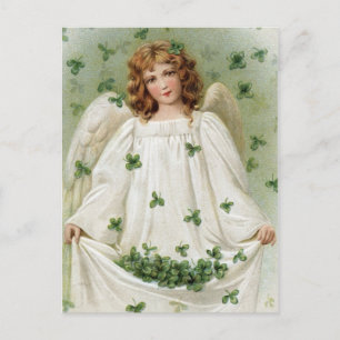 Carte Postale Angel irlandais vintage