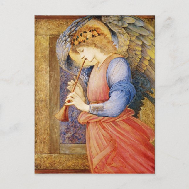 Carte Postale Angel Jouer un Flageolet (Devant)