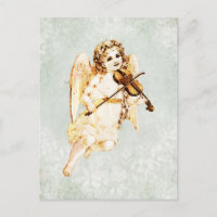 Angel Jouer un violon sur Arrière - plan papier Vi