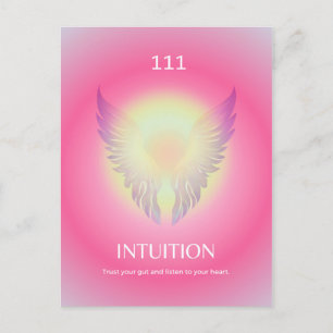 Carte Postale Angel Numéro Aura 111 Intuition