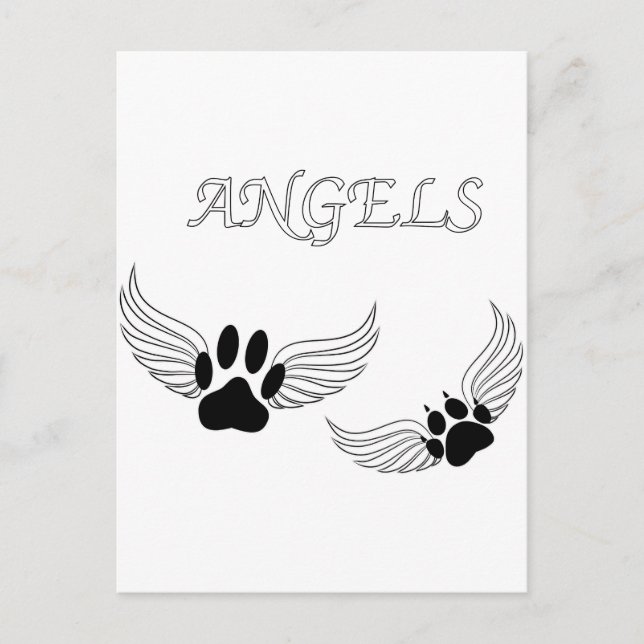 Carte Postale Angel Pet Animaux (Devant)