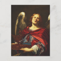 Angel tenant le bateau et la serviette