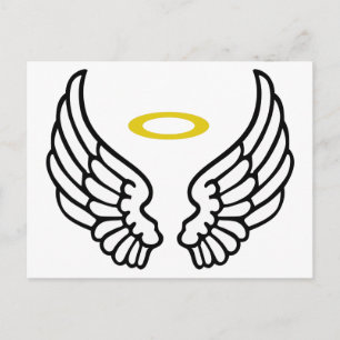 Carte Postale Angel Wings et Halo