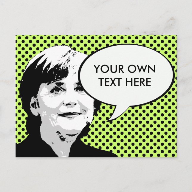 Carte Postale Angela Merkel (Devant)