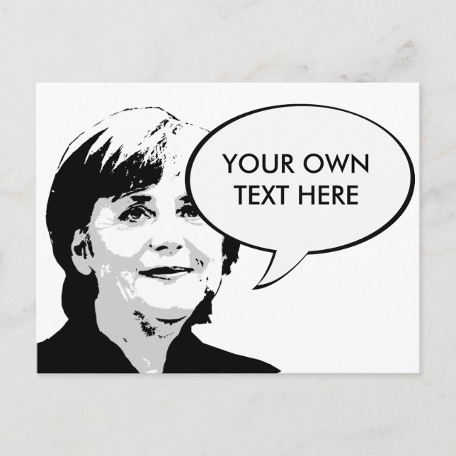 Carte Postale Angela Merkel (Devant)
