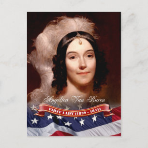 Carte Postale Angelica Van Buren, Première Dame des Etats-Unis