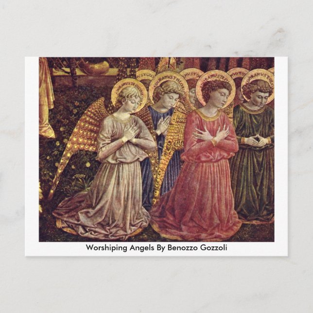 Carte Postale Angels De Culte De Benozzo Gozzoli (Devant)