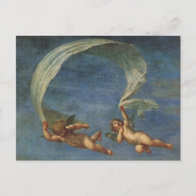 Carte Postale Angels Détail d'Adonis Dirigé par des Cupidons par (Devant)