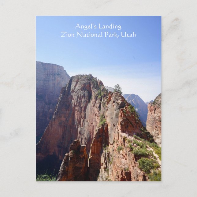 Carte Postale Angel's Landing Zion National Park, Utah Postcard (Devant)