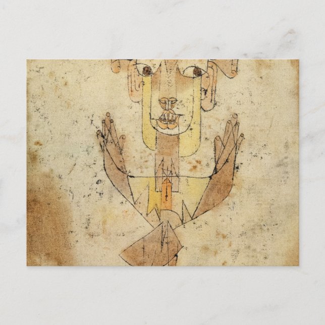Carte Postale Angelus Novus par Paul Klee (Devant)