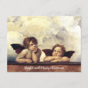 Carte Postale ANGES / Cherubs ailés, Nuages Raffaello Sanzio