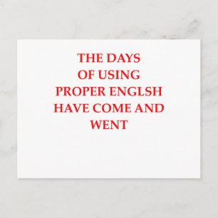 CARTE POSTALE ANGLAIS