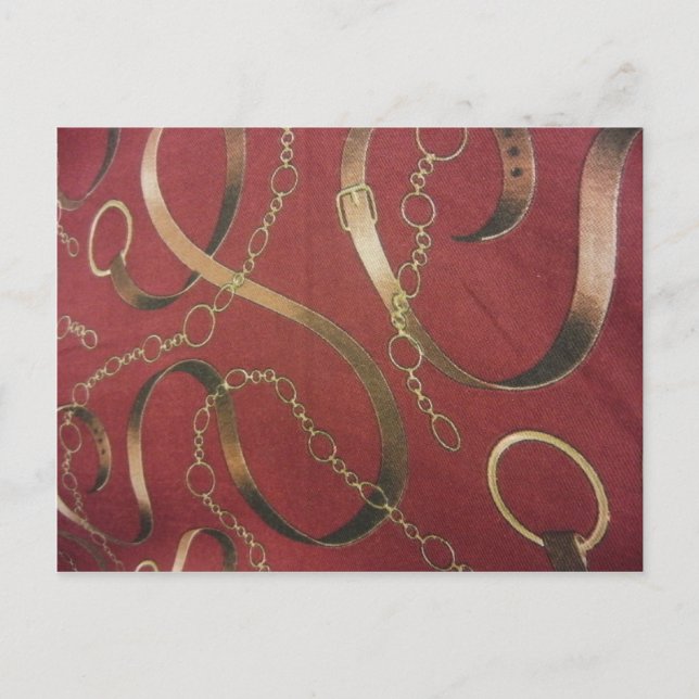 Carte Postale Anglais équestre - Rouge (Devant)