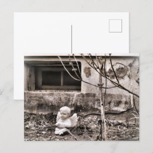 Carte Postale Angle Squeezebox en Jardin d'hiver Sepia Tones