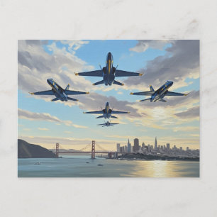 Carte Postale Angles bleus à San Francisco
