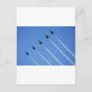 Carte Postale Angles bleus en vol