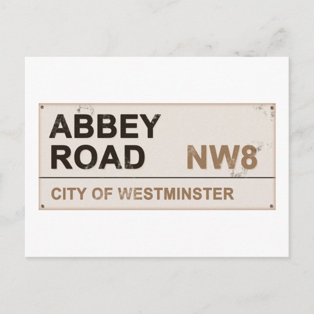 Carte Postale Angleterre d'Abbey Road (Devant)
