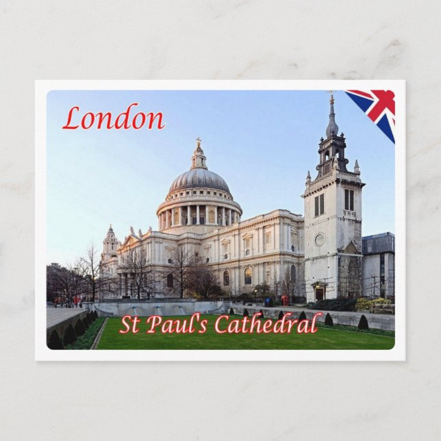 Carte Postale Angleterre - Londres - Cathédrale Saint-Paul - (Devant)