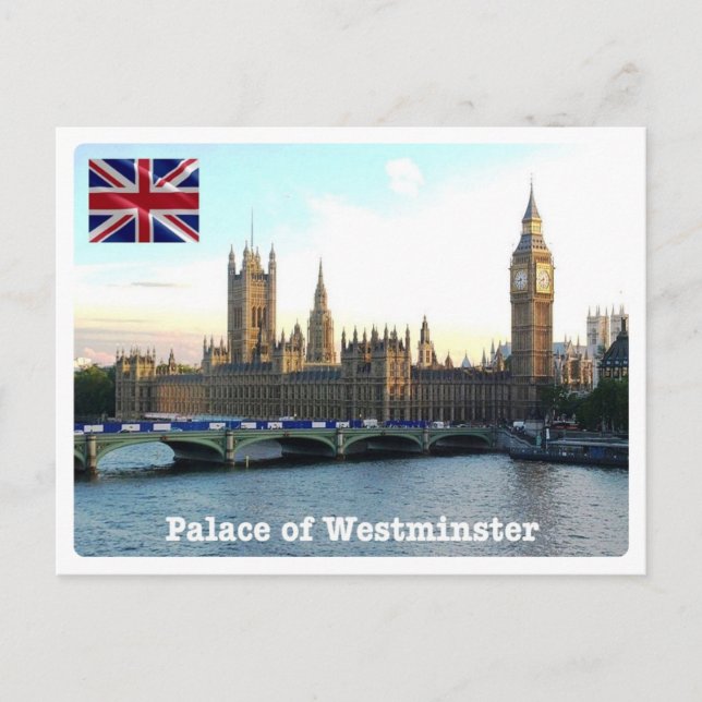 Carte Postale Angleterre - Londres - Palais de Westminster - (Devant)