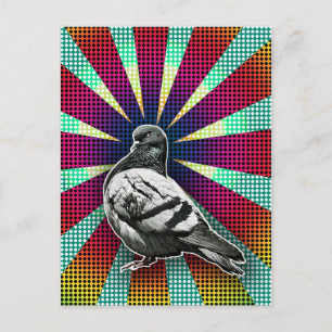 Carte Postale Angry Pigeon Postcard