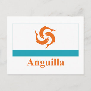 Carte Postale Anguilla Indicateur local avec nom