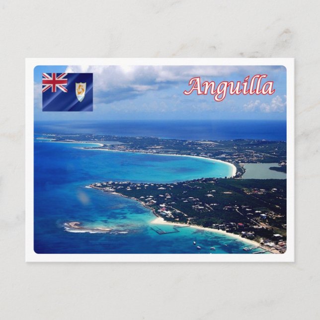 Carte Postale Anguilla - Portion Ouest - (Devant)