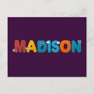 Carte Postale animal alphabet Madison