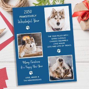 Carte Postale Animal de compagnie de chien personnalisé année d'