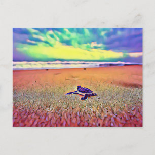 Carte Postale Animal de reptile de tortue
