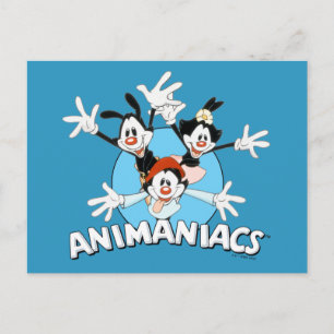 Carte Postale Animaniacs   Warner frères bras écartés graphique