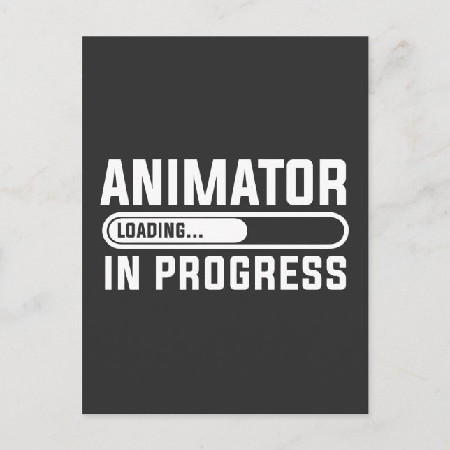 Carte Postale Animateur en cours d'étude (Devant)