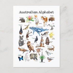 Carte Postale Animaux d'Australie